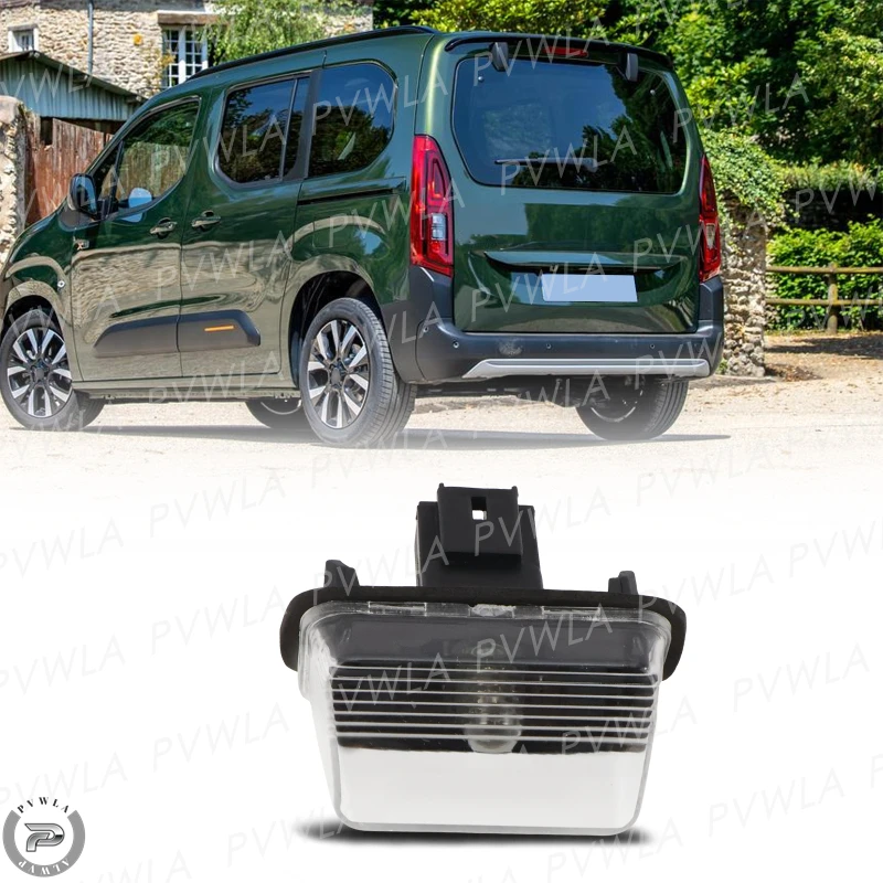 1 peça de lâmpada halógena para placa de licença traseira de carro para Citroen Berlingo/C3/C4/DS4/Xsara Picasso 2006 2007 2008 2009 2010 2011 2012