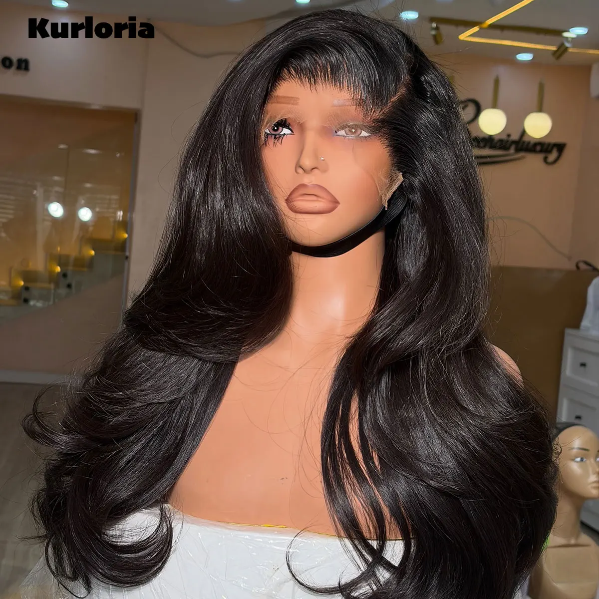 100% Human Hair Black Body Wave 400 Density 13x4 13x6 HD Lace Front Wig 4x4 Lace Closure Glueless Wear and Go Wig Pre-plucked