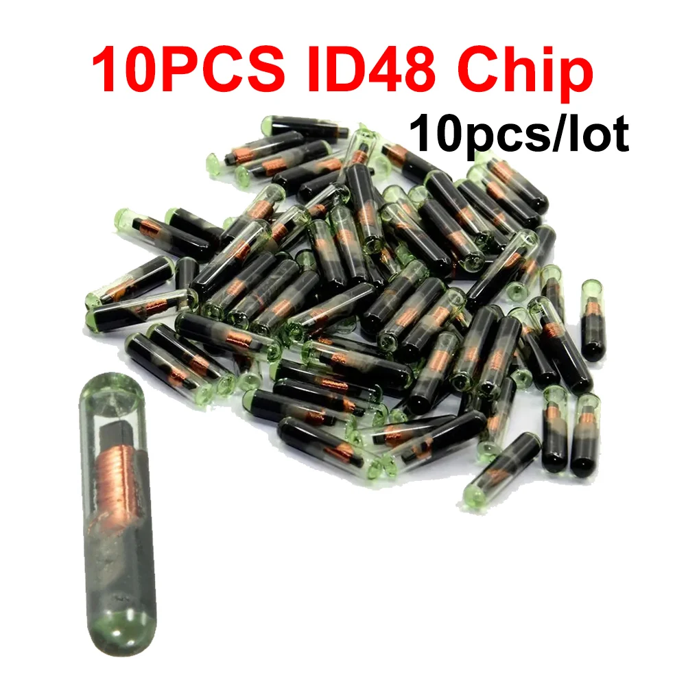 

10pcs aftermarket ID48 transponder chip Car Key Chip Blank OEM ID48 Chip Auto Transponder Chip Glass ID 48 Unlock Chip