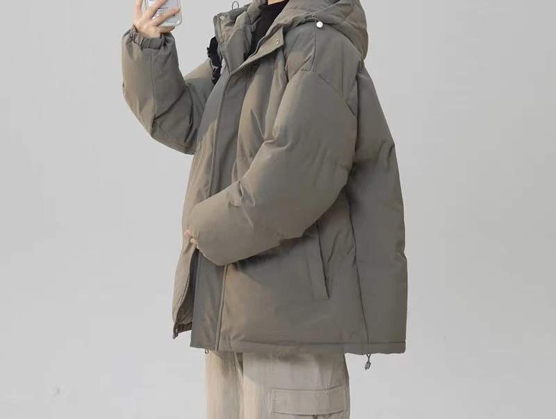 Cotton Jacket Women's Winter New Style Thick and Warm Hooded Bread Jacket Loose Fit