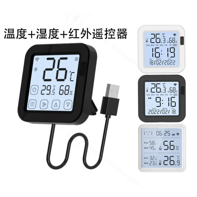 thermostat-intelligent-wifi-pour-climatiseur-telecommande-par-application-capteur-de-temperature-et-d'humidite-sans-fil-ir-controleur-a-affichage-numerique