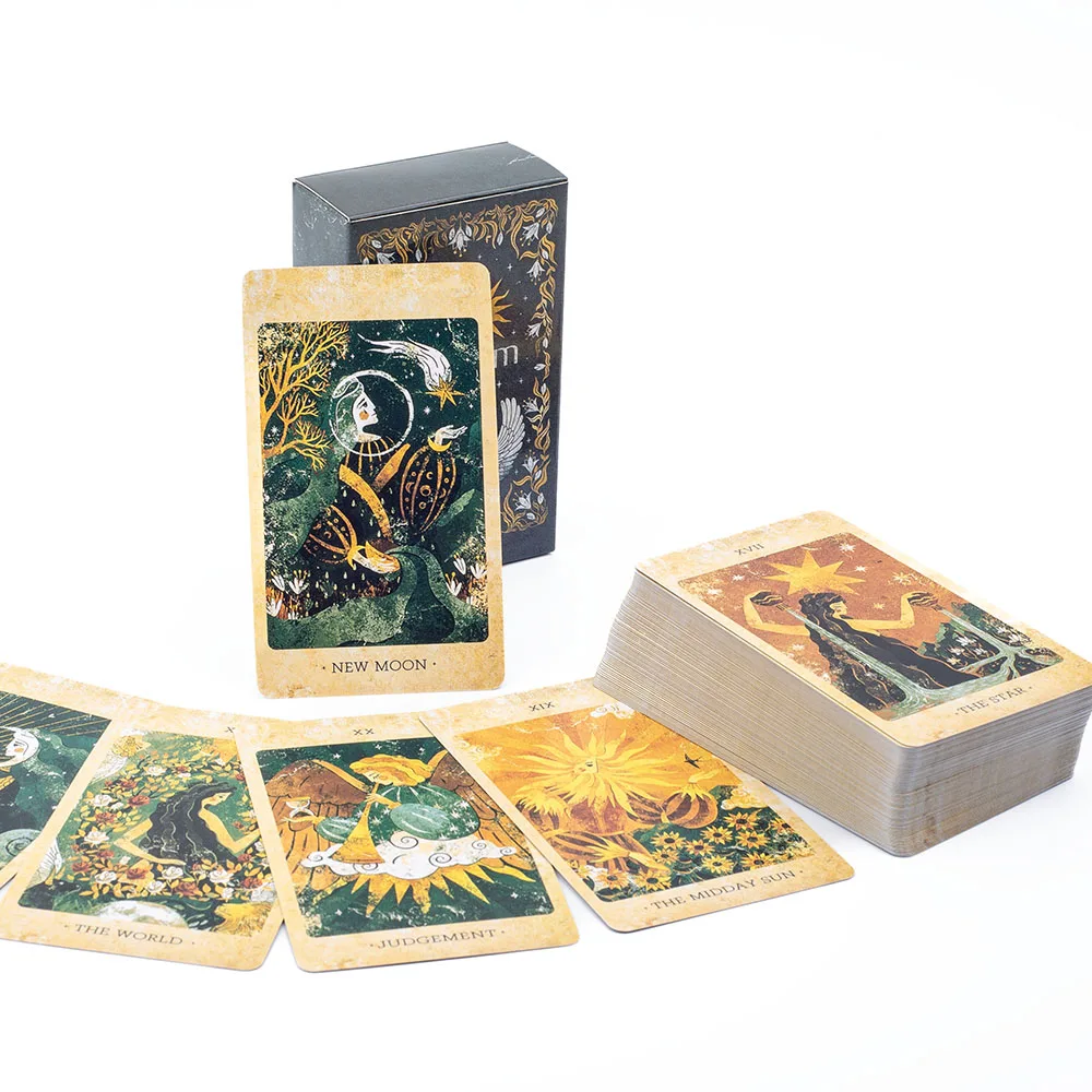 The Solar Kingdom Tarot Deck 78-Karten-Orakel-Set für kosmische Einrichtung und Wahrsagerei, englische Versionen, Edition, Brettspiel – Detail 5
