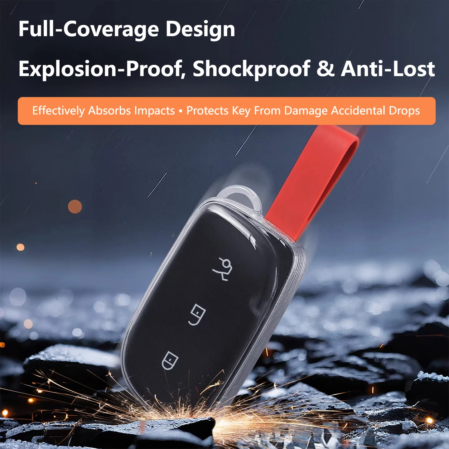 Car Key Case Cover For Lynk & Co Z20 Z10 900 2025 2026 Transparent Protective Key Shell Anti-Scratch Remote Key Protector