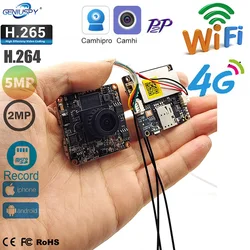 Camhi Wide Angle 4G LTE Wifi Hotspot IP Camera Module 1920P Diy CCTV Mini 3G/4G SIM Card Surveillance Built-in MIC SD Card Slot