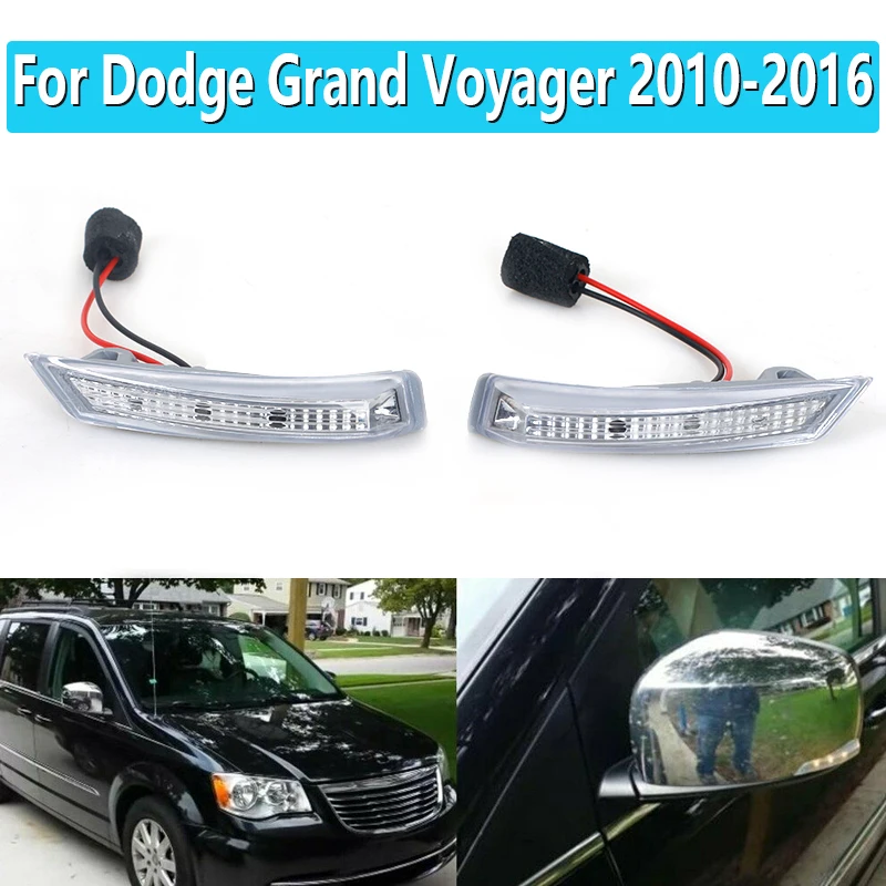 For Dodge Chrysler Grand Voyager CARAVAN 2010 2011 2012 2013 2014-2016 Car Side Mirror Turn Signal Lights 68052079AC 68052078AC