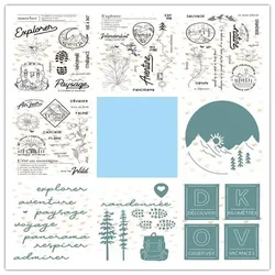 New Arrival Presell Mountain Cutting Dies and stamps for DIY Scrapbooking/photo album Decorative Embossing DIY Paper Cards