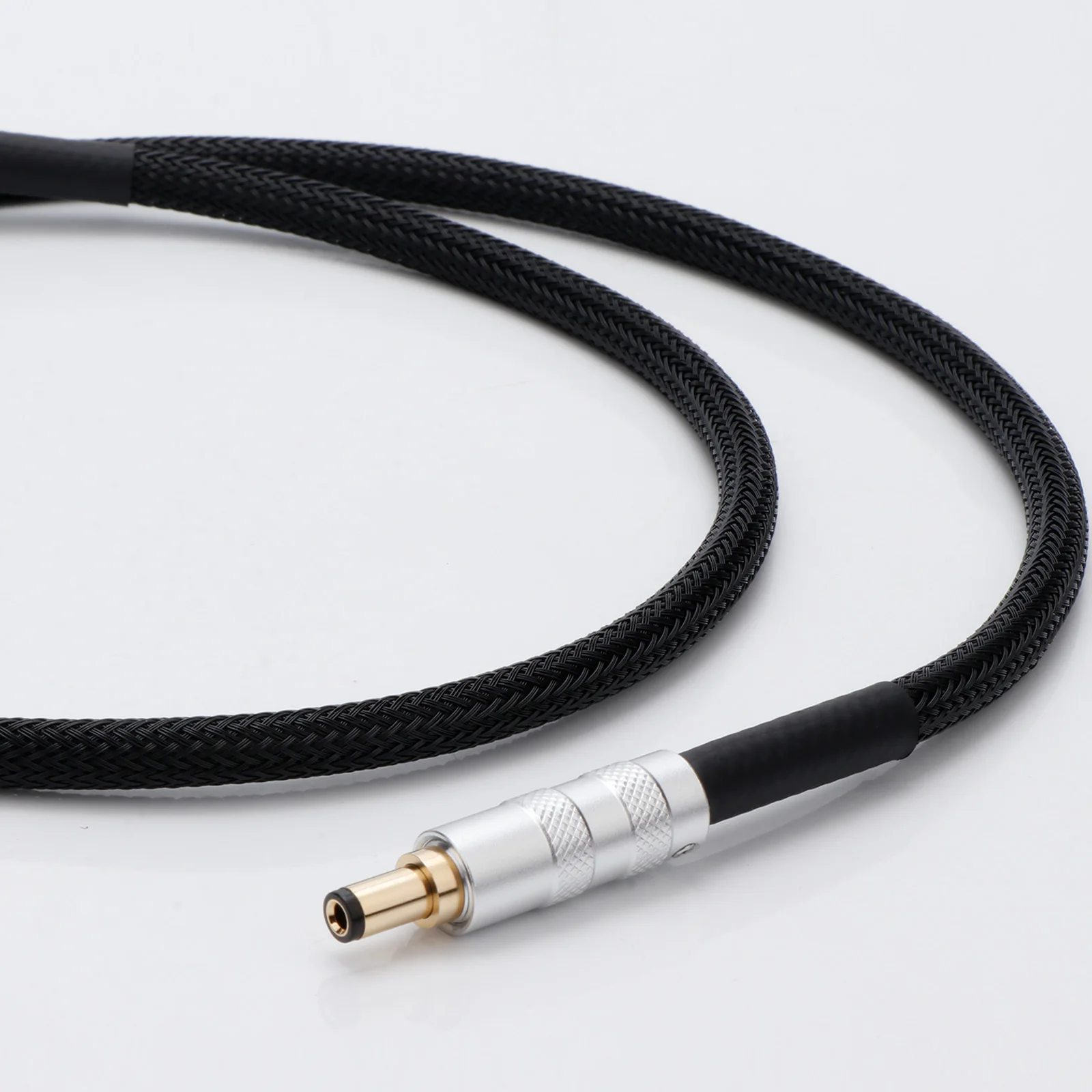 Cable de alimentación CC 6N OFC, 5,5x2,1/2, 5 a doble conector Banana, amplificador, decodificador, tarjeta de sonido, Cable de alimentación CC, línea adaptadora de actualización