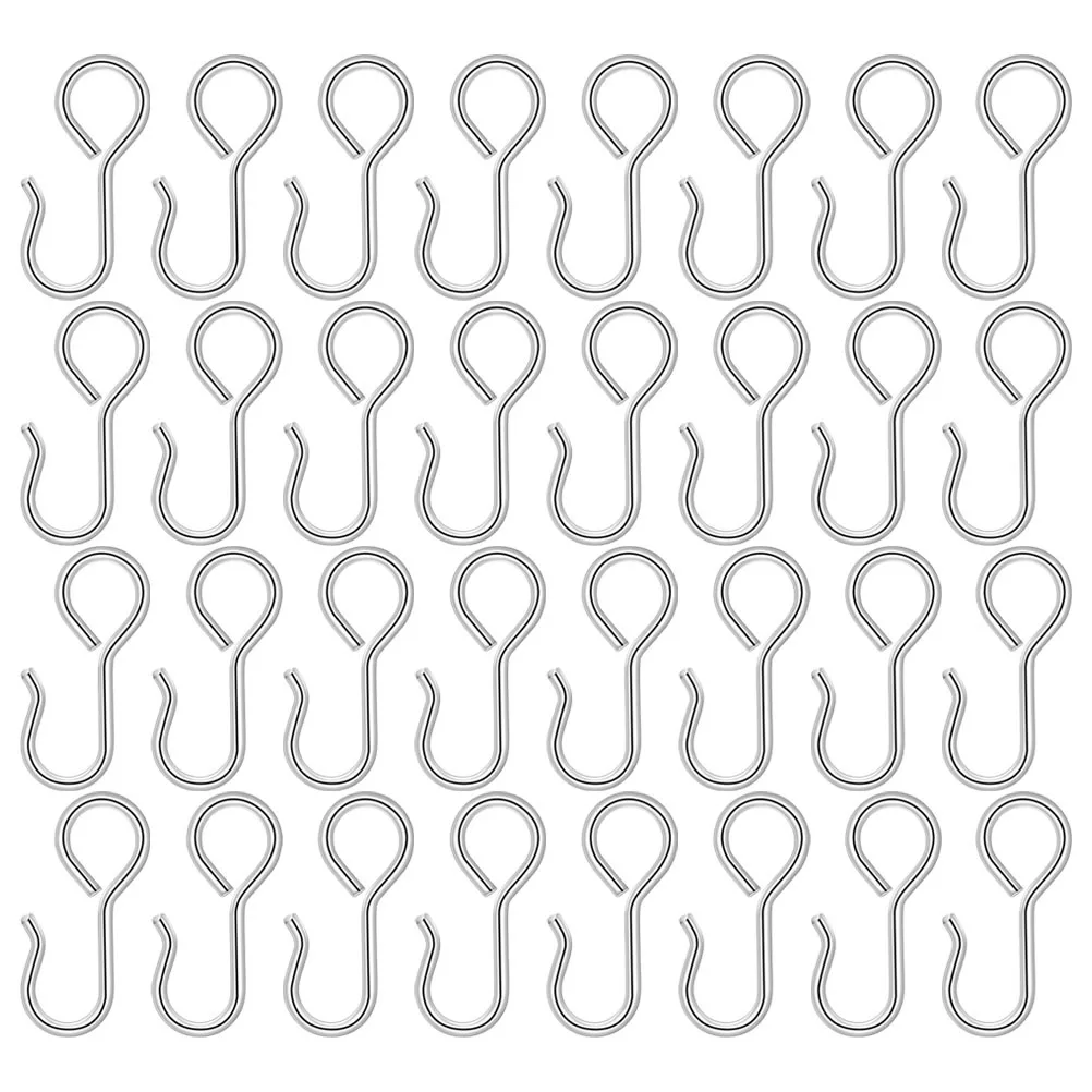

50Pcs Car Seat Cover Hooks Metal S Hooks Strong for Car Seatback Headrest Storage and Organizer Vehicle Accessories