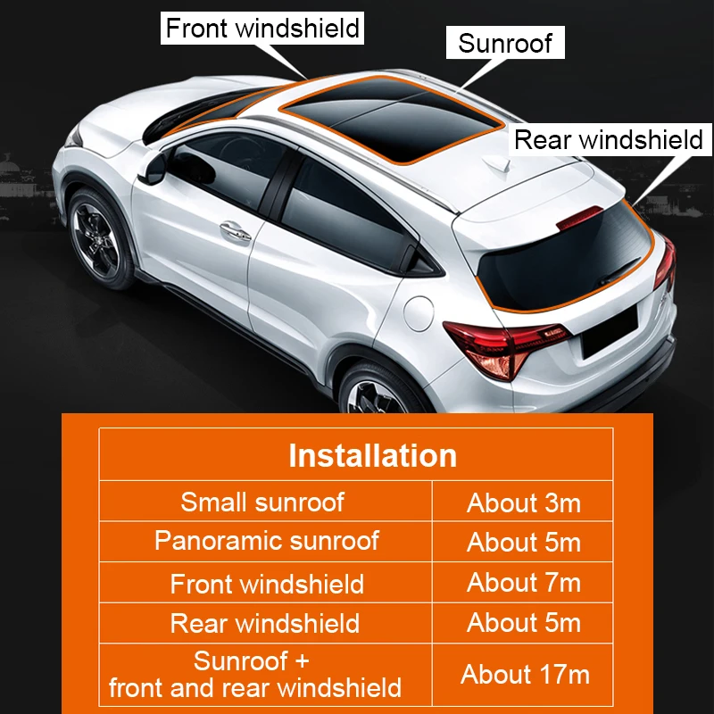 Car Roof Rubber Seal Strip 5m Car Window Rubber Protector Weatherstrip Seal Noise Insulation Automobile Accessori Sealants