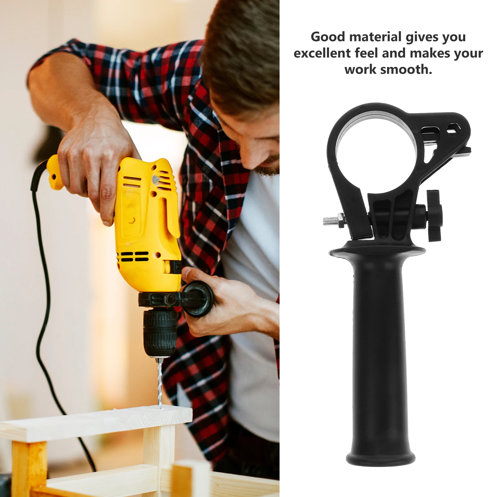 

Electric Hammer Front Handle Auxiliary Tool for Drilling Woodworking Enhanced Stability Ergonomic Design Long Term Use Easy