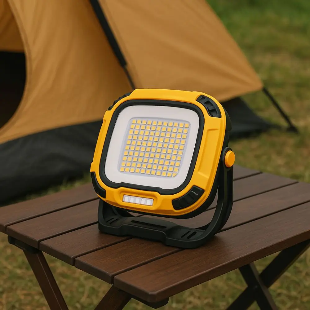 ضوء الطوارئ القابل لإعادة الشحن من النوع C، ضوء قوي، تصميم لاسلكي، ضوء عمل COB، قاعدة مغناطيسية، مصباح يدوي للتخييم #4