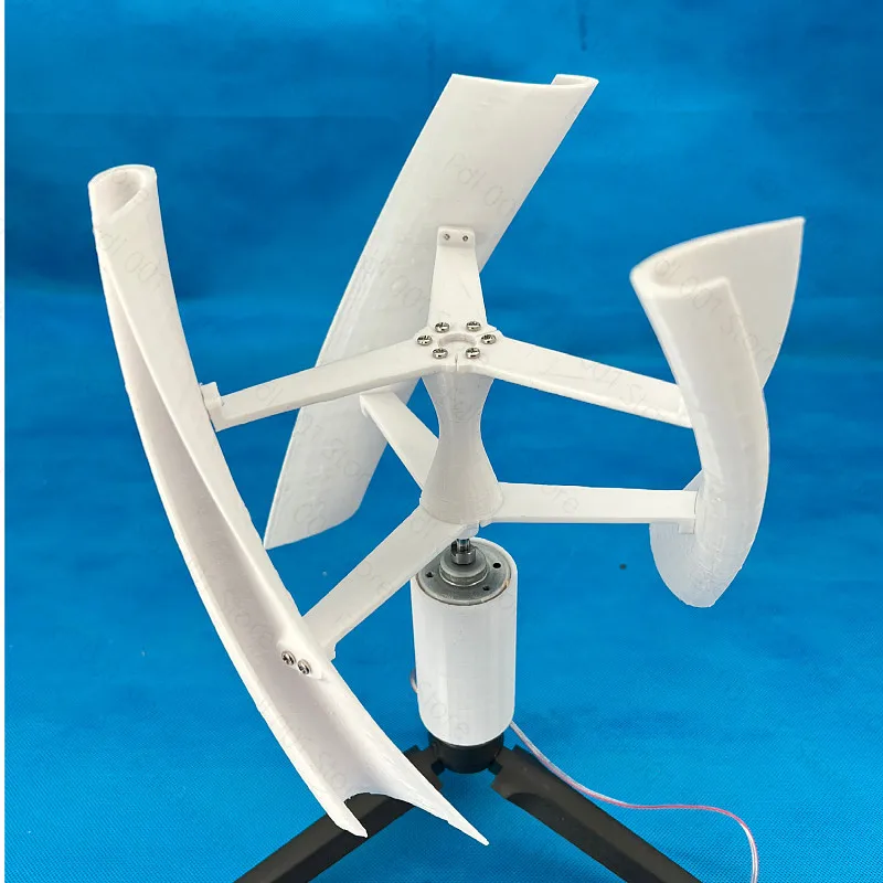 3D printing PAL material miniature vertical axis brushless DC generator wind power generator wind energy solar generator