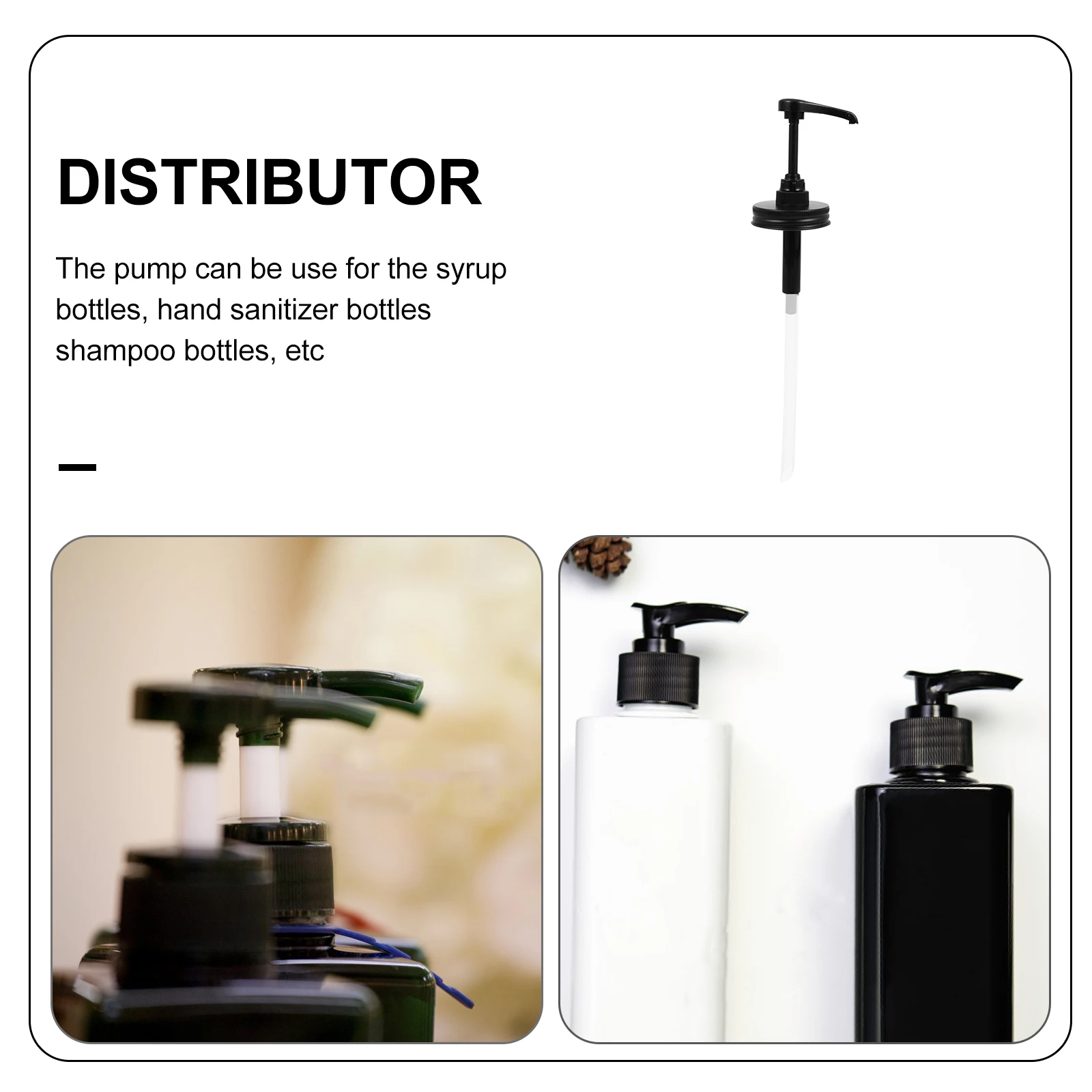 Premium Pump Core Dispenser Sirup Honigflasche Universeller quantitativer Pumpenkopf für den Einsatz im Restaurant mit Kaffeegeschmack