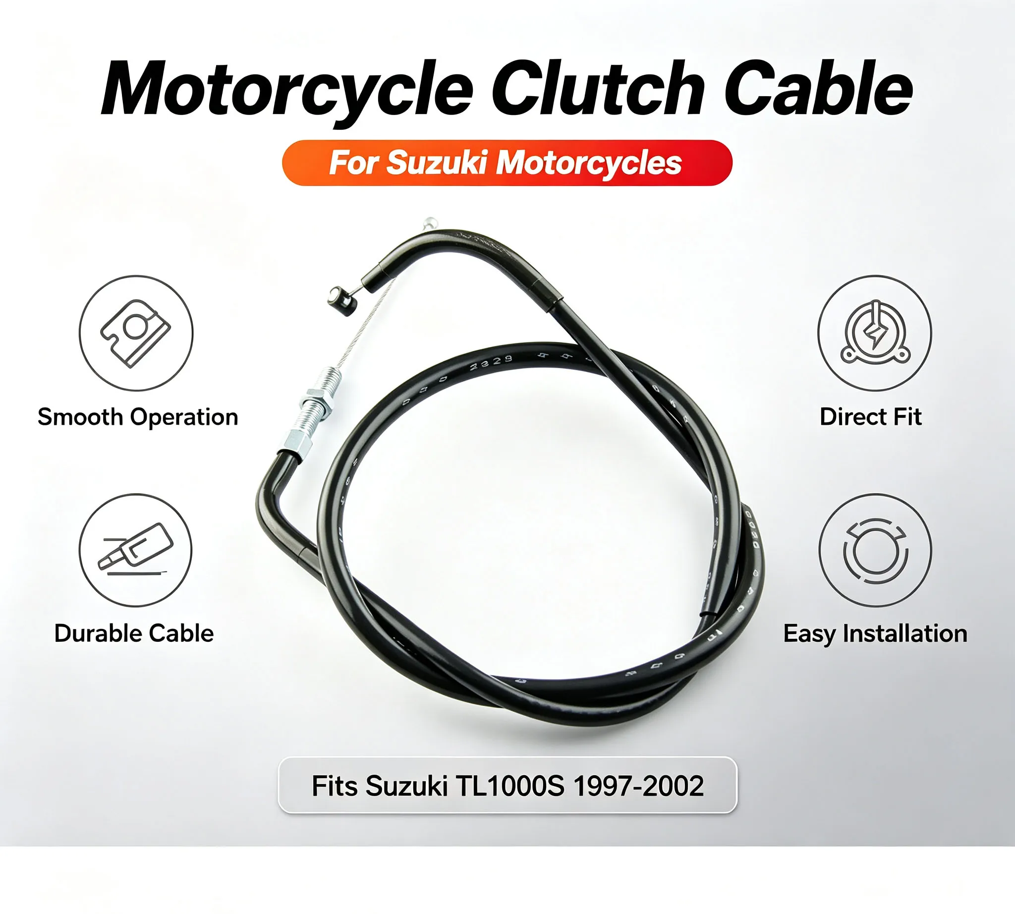 Motorcycle Clutch Control Cable Wire Line For Suzuki TL1000S 1997 1998 1999 2000 2001 2002               Motorcycles Accessories