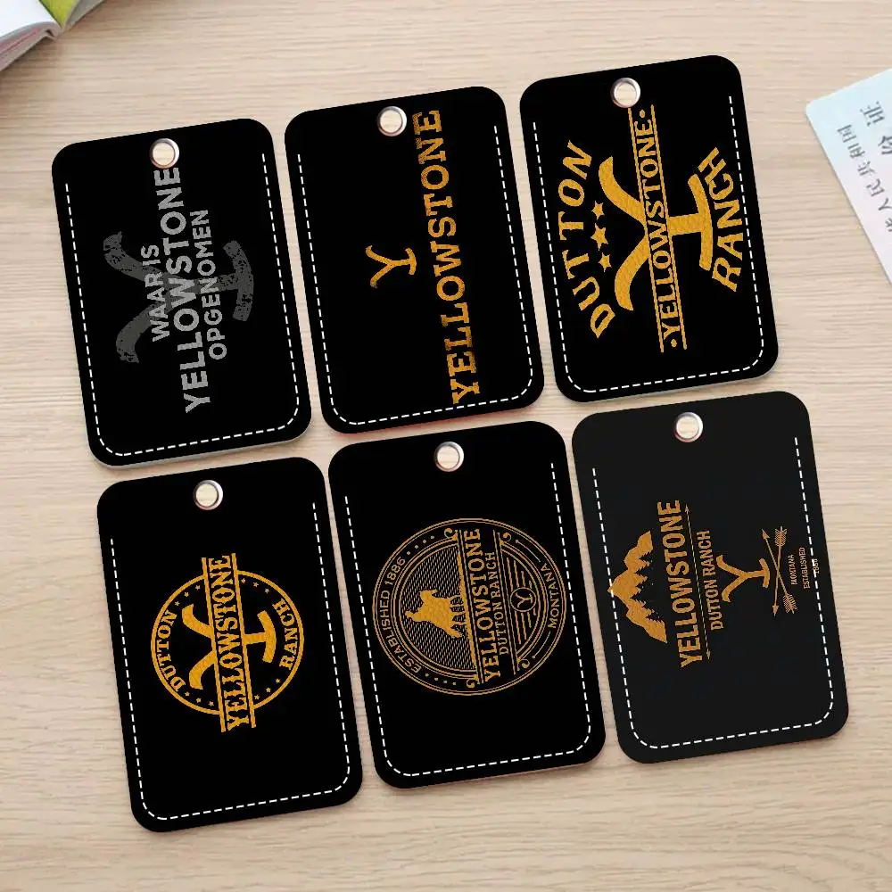 Y-Yellowstone D-Dutton R-Ranch حامل المفاتيح مع سلسلة المفاتيح لبطاقة الوصول وبطاقة الائتمان معرف البنك بطاقة واقية #1