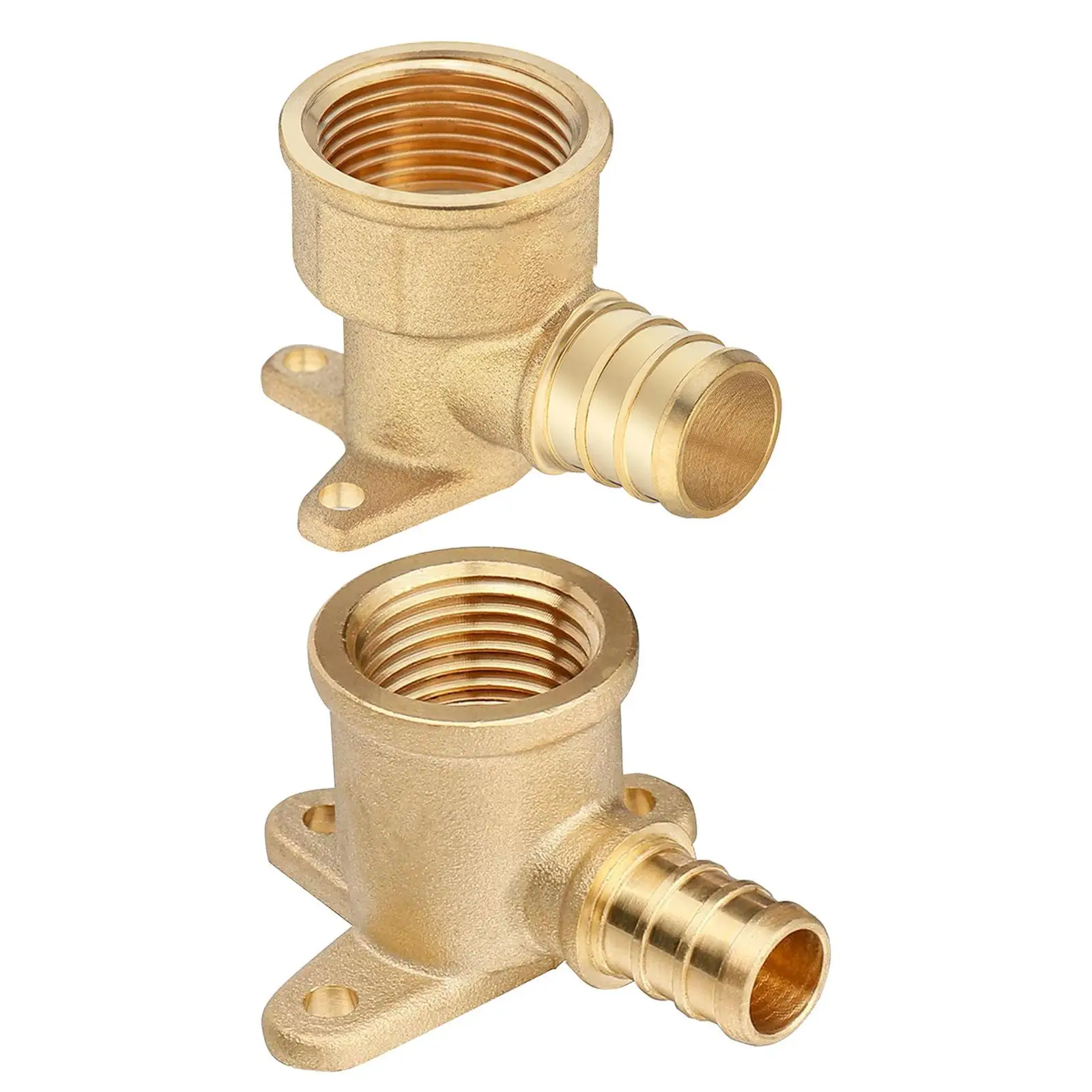 Brass Pex Crimp Fittings Drop Ear Elbow Leakproof Multipurpose Metal Copper