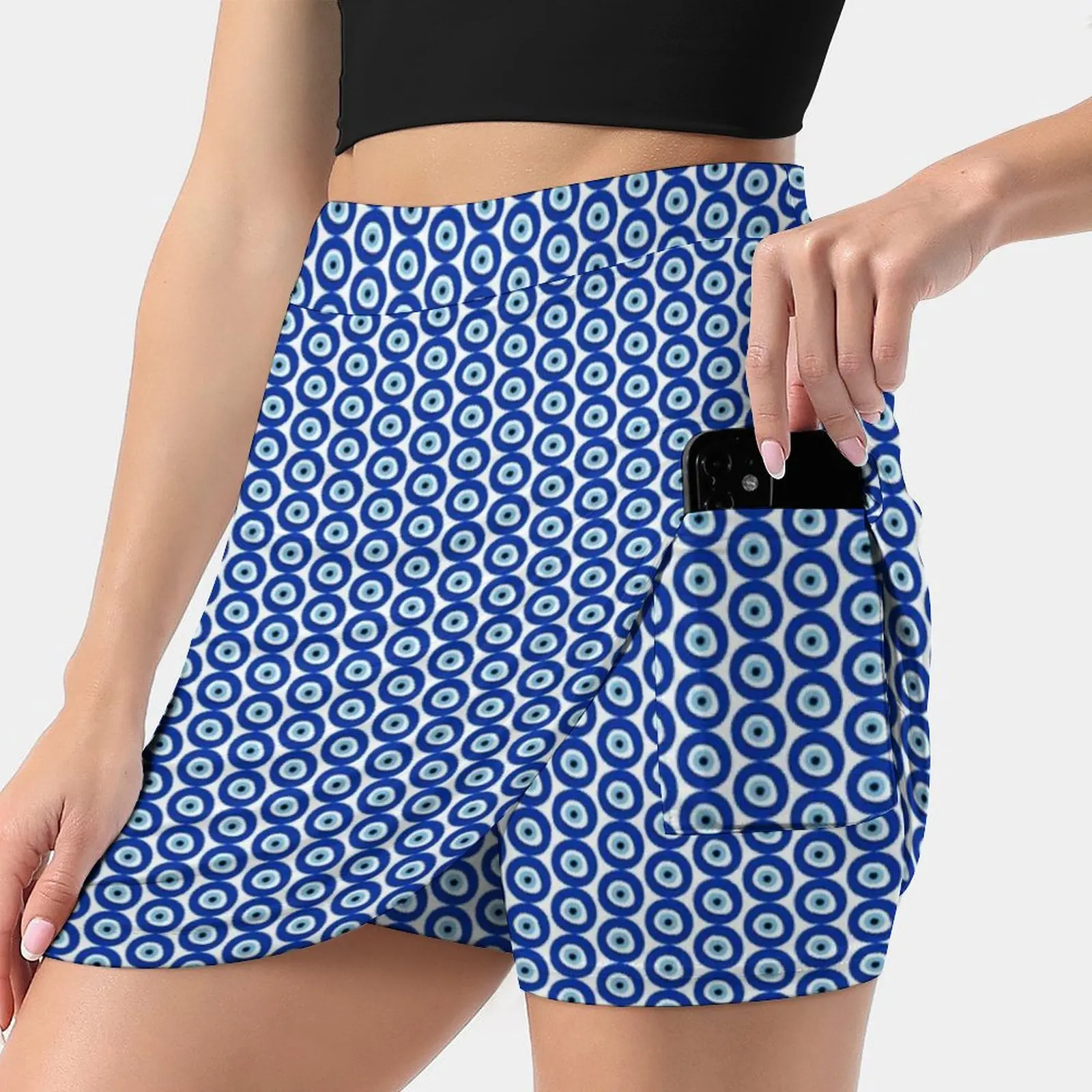 Evil Eye Symbol Women's skirt Aesthetic skirts New Fashion Short Skirts Evil Eye Symbol Ancient Nazar Talisman Greece Turkey