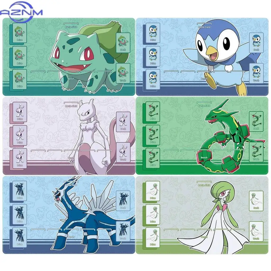 Classic Pokemon Single Character TCG Playmat, Waterproof Non-Slip Mouse Mat for Tabletop Card Gaming