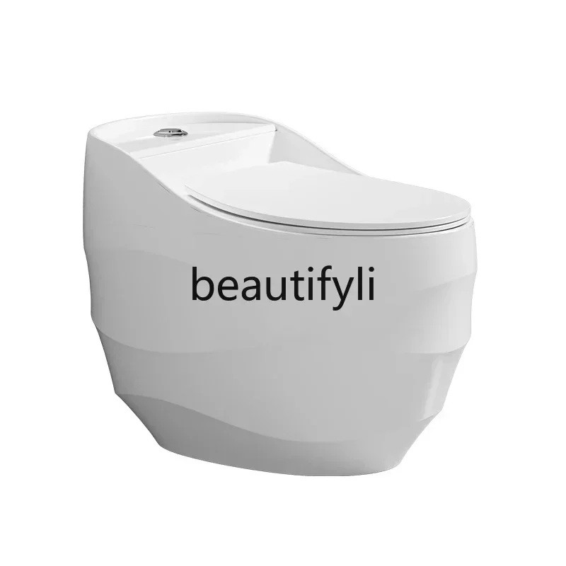 Hot sales Household ordinary toilet creative egg-shaped colored toilet small apartment large suction large pipe siphon