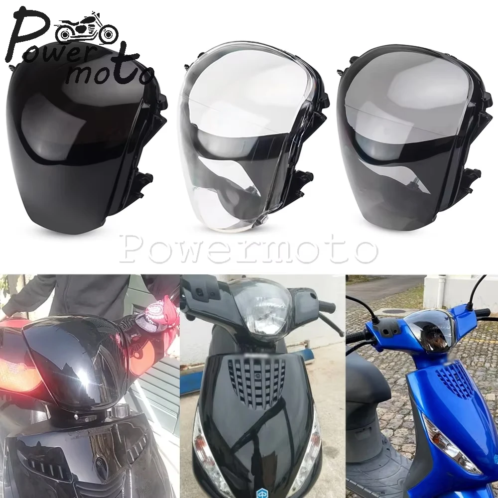 

Scooter Headlight Glass Cover For Piaggio Zip 100 98 4T 125 124 50 49 2T AC 50 49 4T 50 2T DT LC SP Front Head Light Lamp Guards