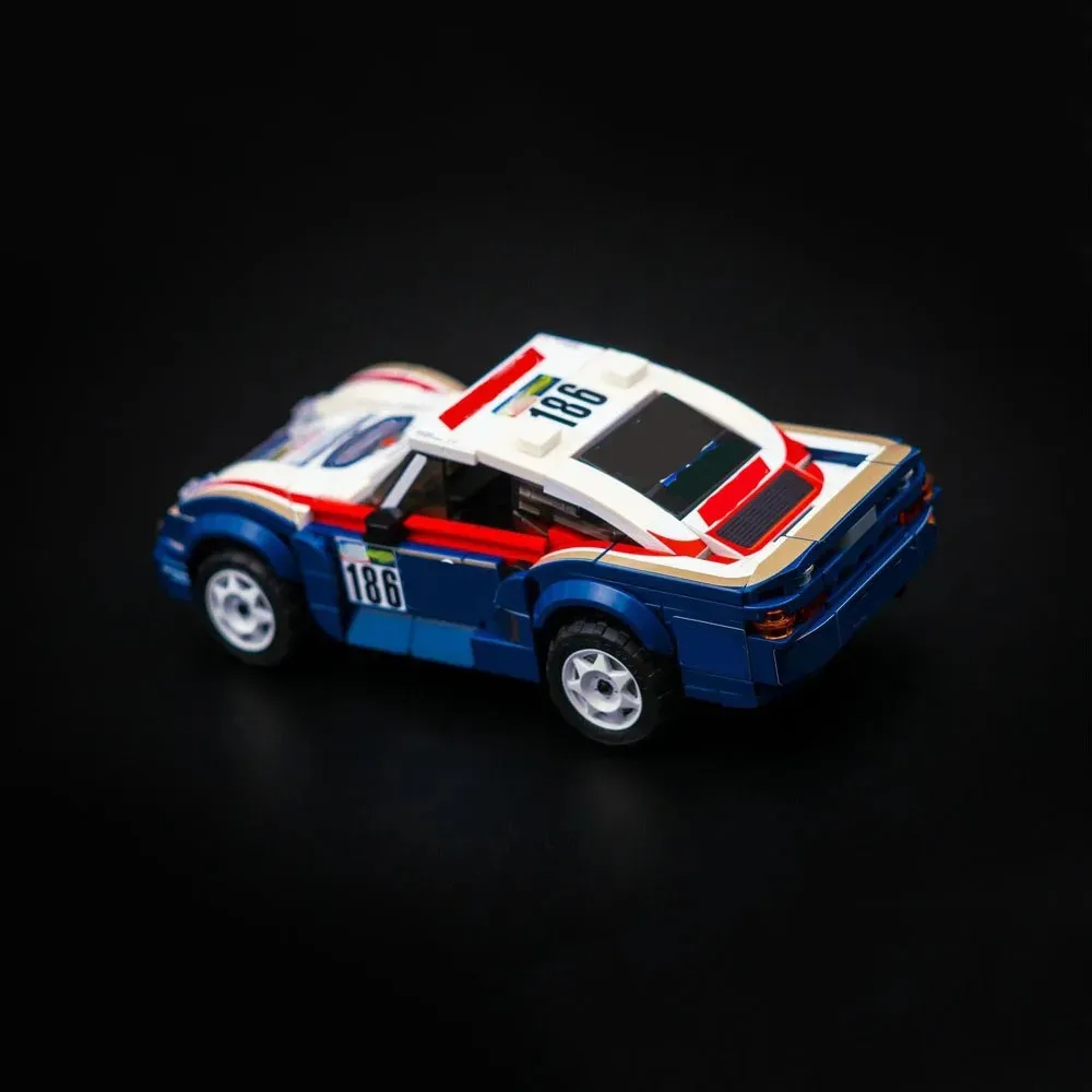 DIY Rally Racing MOC 1984 High-mobility off-road truck 959 Dakar Building Blocks Assembly Model Toy Brick Children Birthday Gift