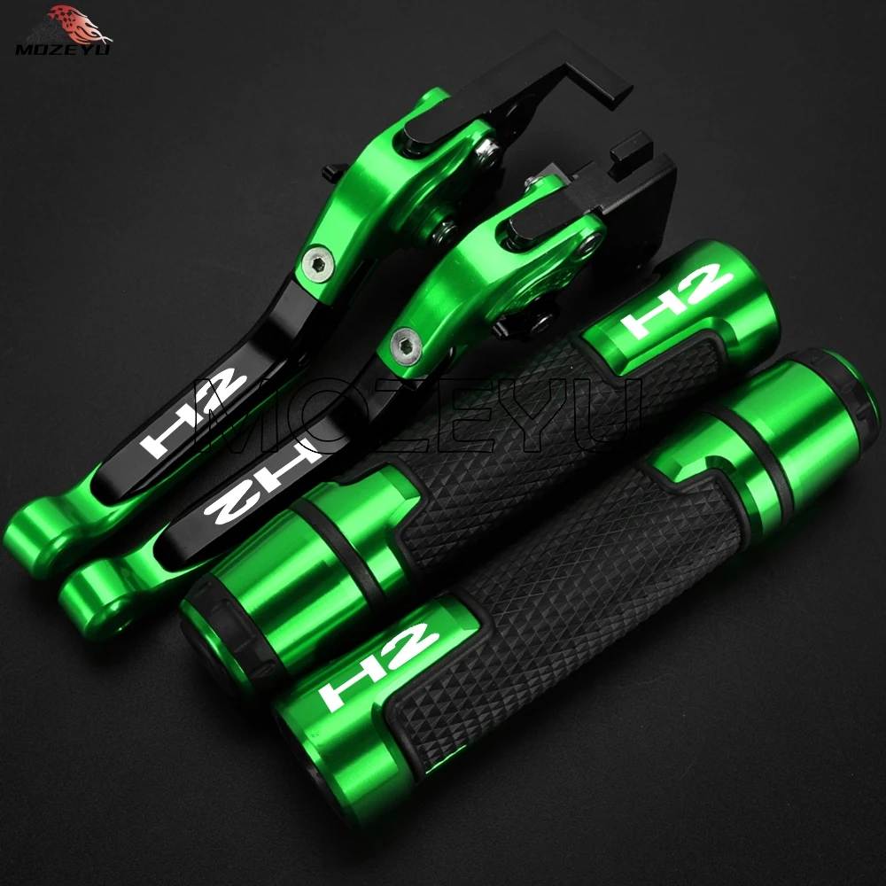 

For KAWASAKI Ninja H2 H 2 2015 2016 Motorcycle Accessories Handlebar Hand Grips Ends Aluminium Adjustable Brake Clutch Levers