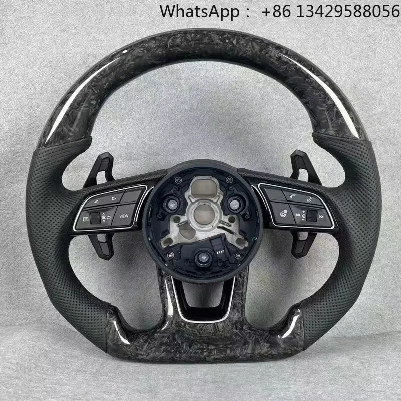 Custom Forged Carbon Shift Shifter Steering Wheel for Audi B9 A3 A4 A5 S4 S5 A6 Q7 TT R8 S6 RS3 RS4 RS7 A8 Q5 S3 B8 RS5 Sport