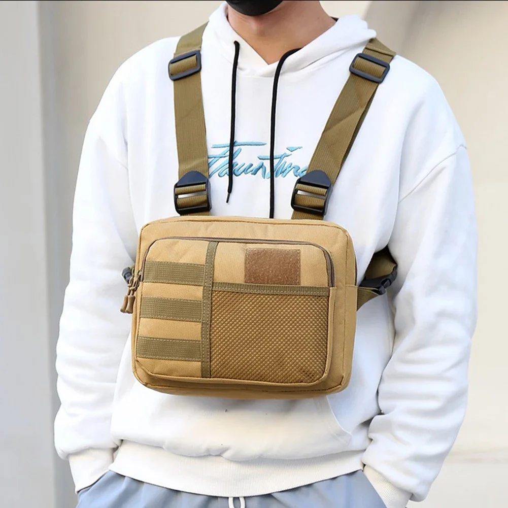 Outdoor Vest Bag Streetwear Chest Rig Packs Fashion Portable Oxford Multifunctional Multi-pockets Waterproof for Running Travel