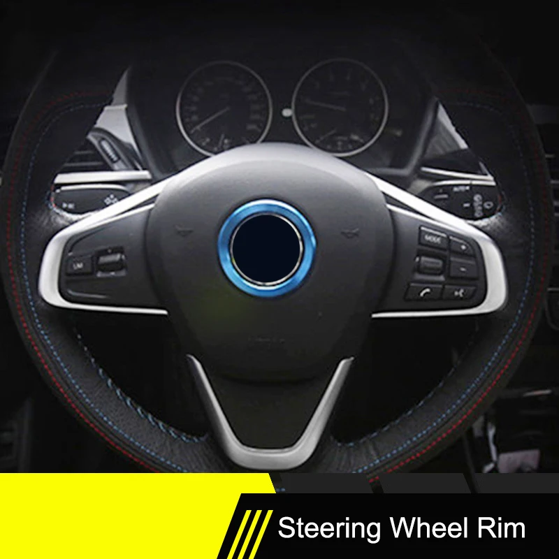 New Ring Steering Wheel Circle Sticker For BMW M3 M5 E36 E46 E60 E90 E92 X1 F48 X3 X5 X6 Color My Life Car Styling Decoration