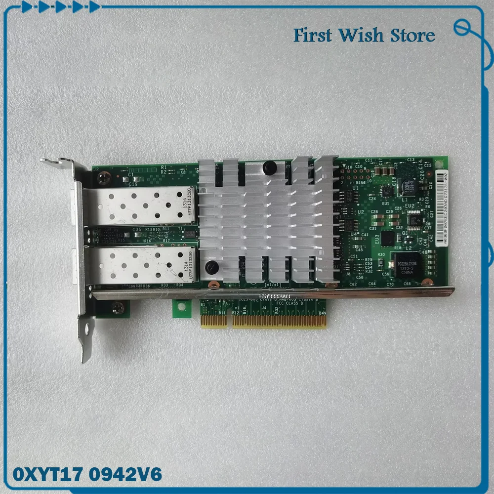 

For dual port 10G fiber optic network card 82599ES X520-DA2 0XYT17 0942V6