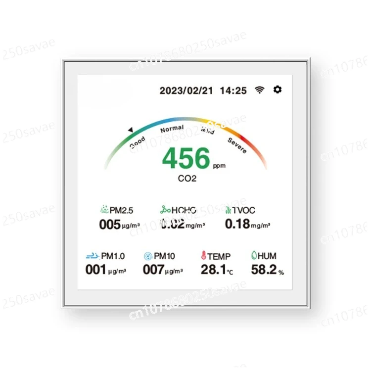 

Датчик температуры и влажности для умного дома, настенный измеритель, монитор качества воздуха, детектор PM2.5 с интерфейсом RS485