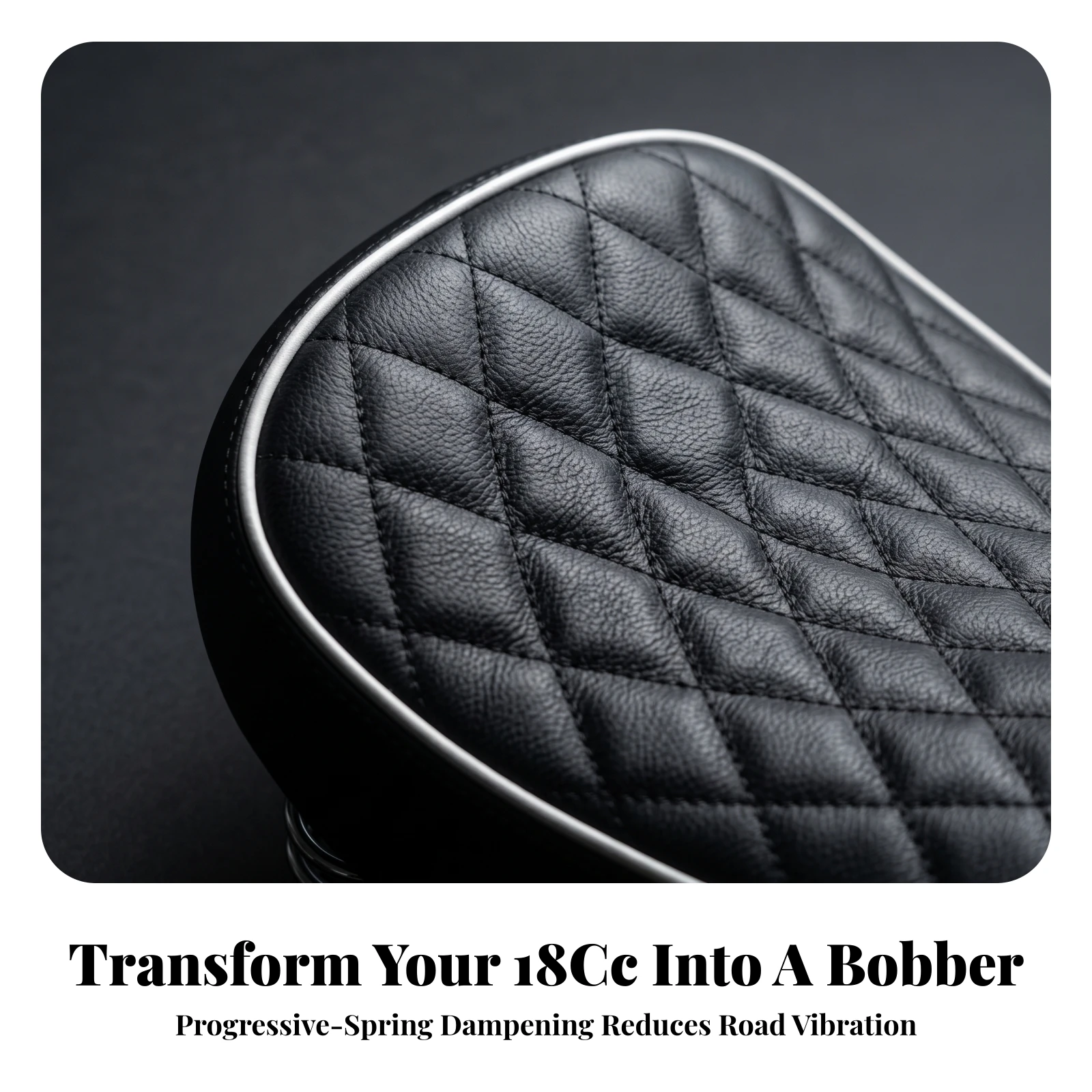 Motorcycle Solo Seat Kit Slim Bobber Seat Kit Custom Heavy Duty for Garage Builds