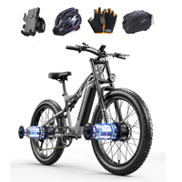 Electric Bicycle Shengmilo Dual Motor 48V 17.5AH 26*3.0 Fat Tire Hydraulic Brake Soft Tail Frame  Ebike