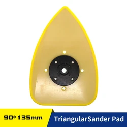 Sanding Pad 90x135mm Triangular Universal Sander Disc Backing Plate Hook Loop Sander Grinder Accessory for Grinding& Polishing
