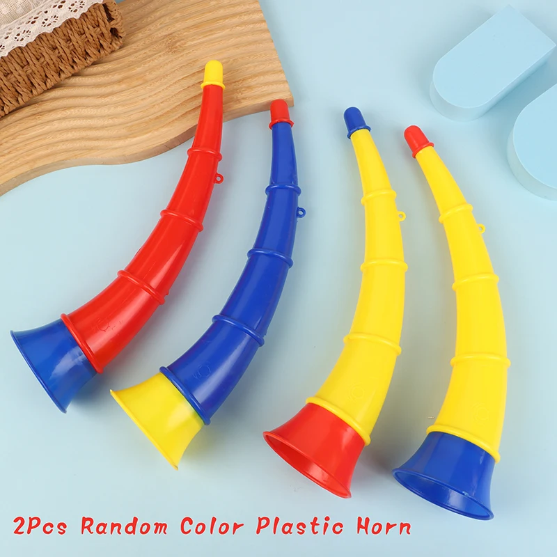 

Random 2Pcs Plastic Handheld Air Cheering Horn Football Party Carnival Sports Games Cheering Horn Noise Makers#