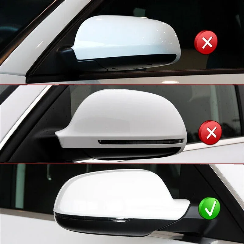 For Audi A3 RS3 A4 RS4 A5 S5 RS5 2013 2014 2015 2016 Real Carbon Fiber Car Door Rearview Side Mirror Covers Replacement Add On