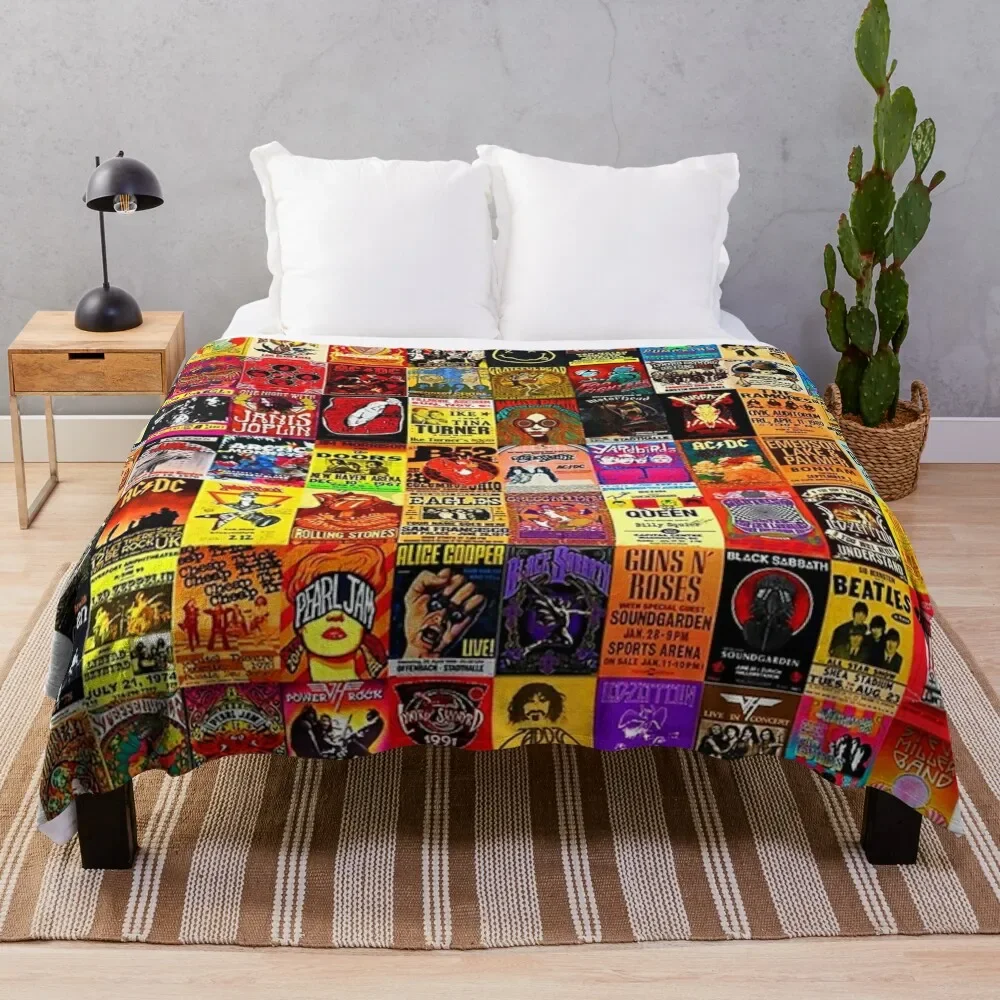 

Rock Band Music Throw Blanket Decorative Sofa Winter beds Blankets
