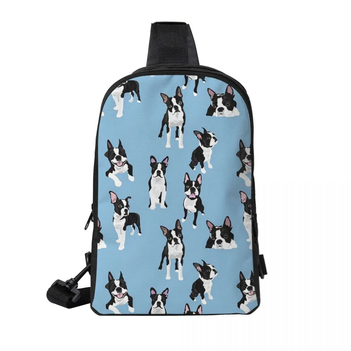 

Boston Terrier Cute Dog (4) Chest Bag Men Sling Crossbody Backpack Chest Bag Traveling Hiking Daypack Shoulder Bag