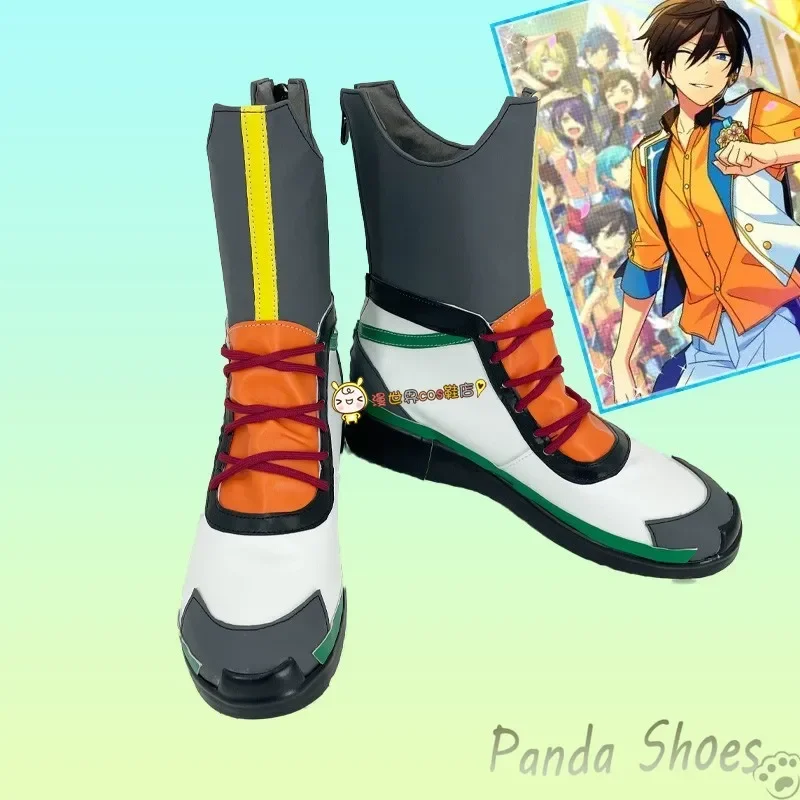 Conjunto de estrellas Hidaka Hokuto, zapatos de Cosplay, juego de cómic de Anime, zapatillas, botas, accesorios de vestuario, zapatos para fiesta de Halloween