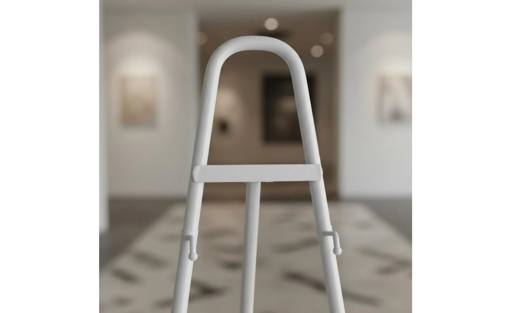 Floor Standing Art Stand Sturdy Metal Art Stand Metal Tripod Easel Quick Set-Up Portable Display Easel Non-Slip Feet for Artists