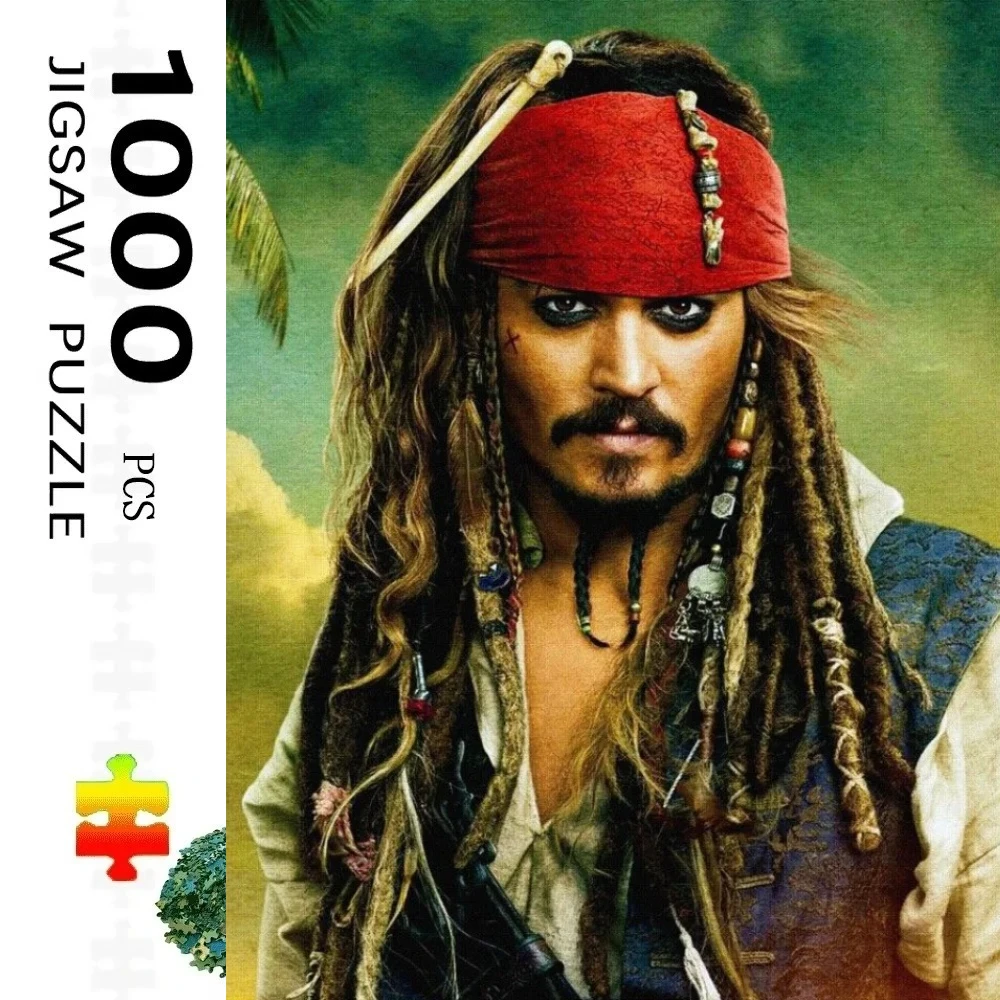 

1000 Pieces Gothic Captain Jack Sparrow Puzzle Home Decor Adults Puzzle Games Family Fun Floor PuzzlesEducational Toys for Kids