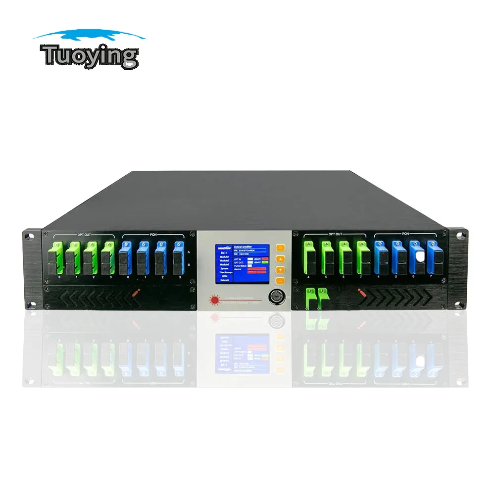 

1550nm Erbium Doped Fiber Amplifier Catv Ftth Edfa 16x23db Wdm Output Catv Optical Transmitter