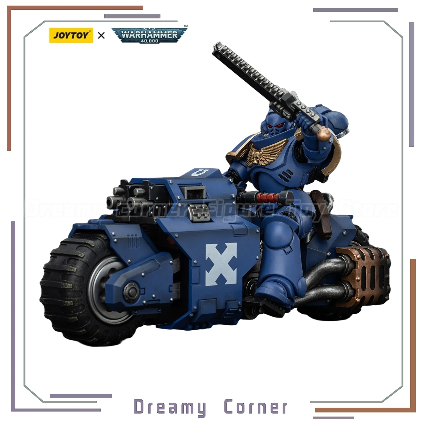 

【In Stock】JOYTOY Warhammer 40K Space Marines Ultramarines Outriders 1/18 Action Figures Toys Model Ornaments Collection