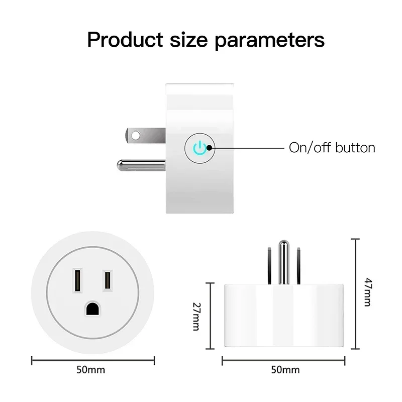 16A,20A Smart Plug WiFi Socket EU Power Monitoring Timing Function Works with Alexa, Google Home, Alice, Smart Life Home