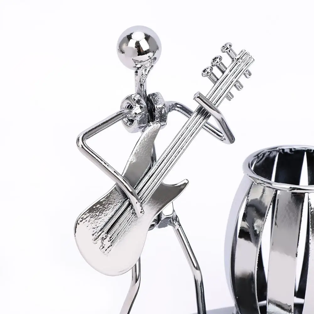 Instrument Play The Guitar Desk Tidy Vase Novelty Pen Holder Organizer School Office Stationery Supplies Container