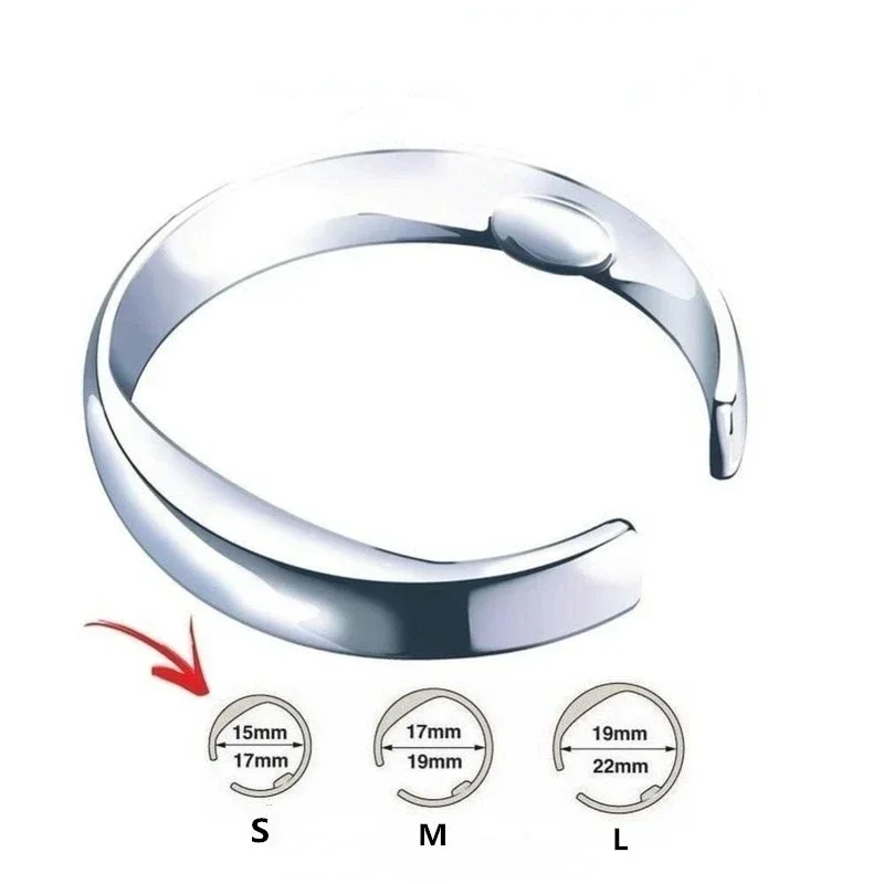 Anti Snore Ring Acupressure Apnea Sleeping Aid Stop Snoring Silver Anti Snore Ring Fashion New Snoring Device 2023