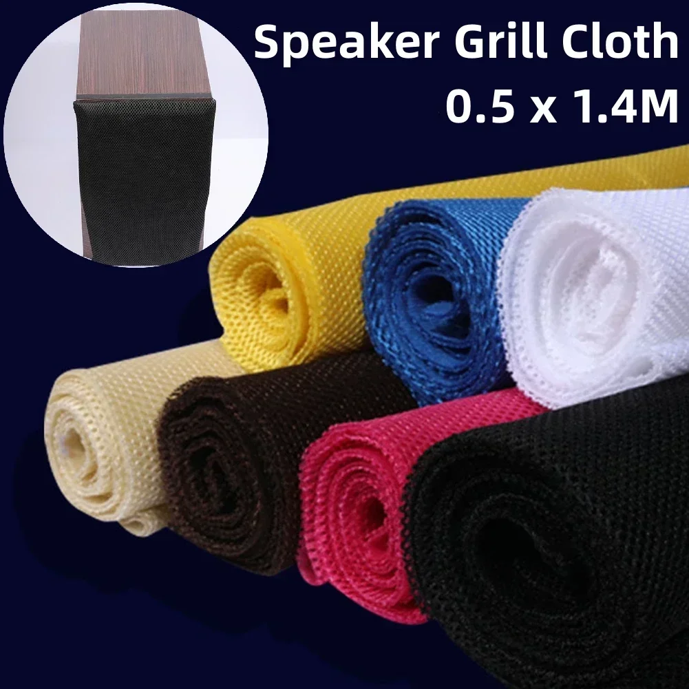 Speaker Grill Cloth Stereo Prevent Dust Breathable Gille Fabric Audio Speaker Protective Mesh Cloth 1.4mx0.5m