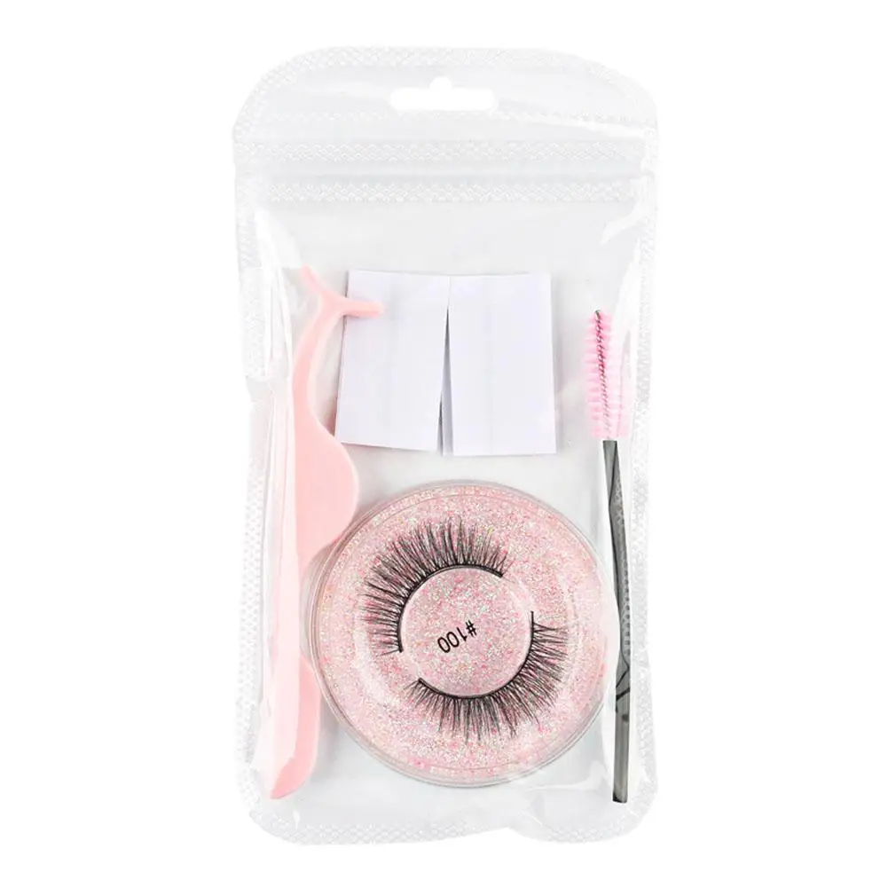 Reusable Self-adhesive Eyelashes Natural Multiple Reversible Of False Dropshipping Self-adhesive Glue-free Eyelashes Pairs L2b6