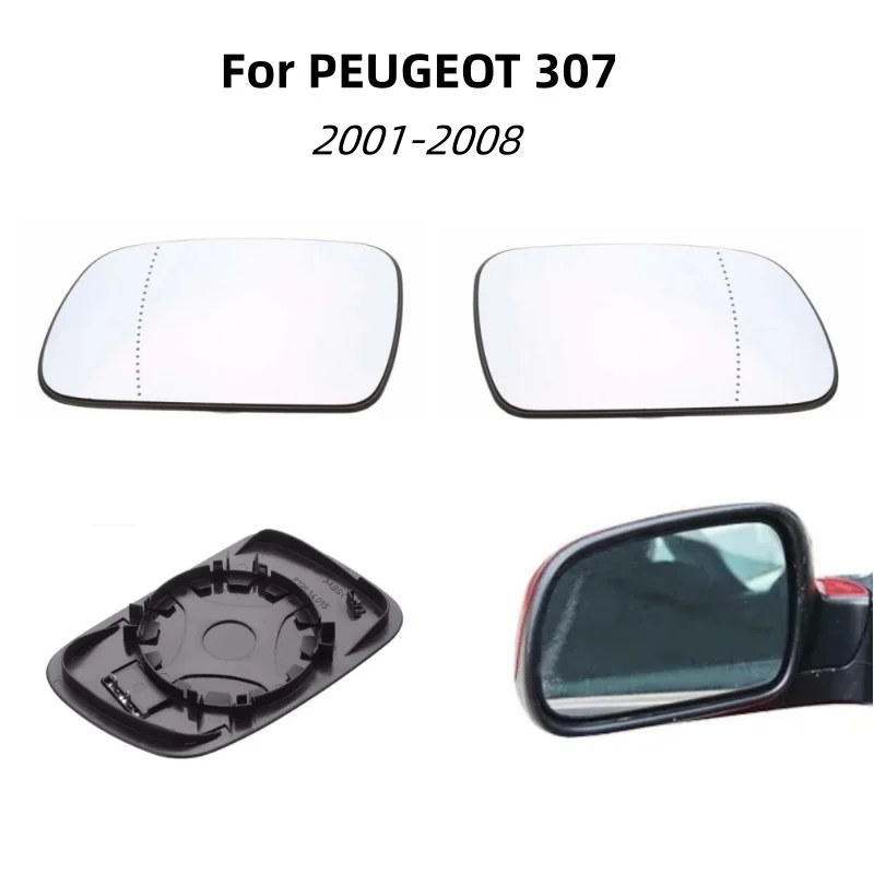 

Rearview Mirror for PEUGEOT 307 2001-2008 Right Side Outside Rear View Mirror Glass 2007 2006 2005 2004 2003 2002