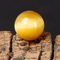 7A Natural Golden Tiger Eye Stone Loose Beads Single DIY Handmade Jewelry Accessories Round